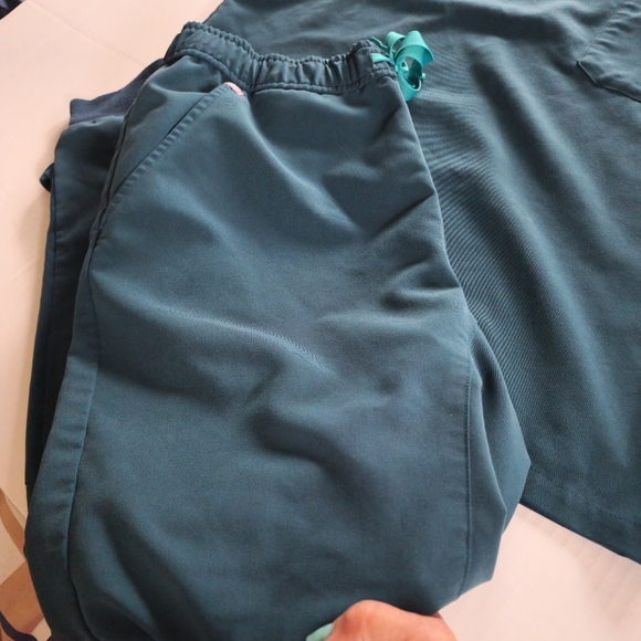 Figs Scrub Set Carribean Blue Size M - Picture 4 of 7